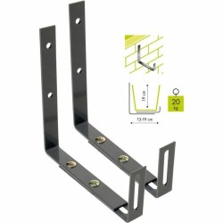 Supporto per Appendere il Vaso da Balcone Garden ID Wall Hook Nero
