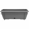 Vaso rettangolare da Balcone Garden ID Antracite Effetto pietra 50 cm
