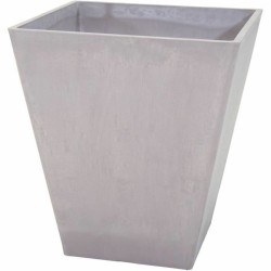 Vaso Mega Collections Ecostone Square Marrone Taupé 41 x 45 cm