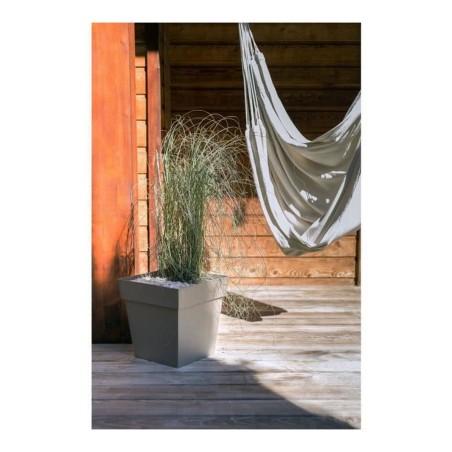 Vaso EDA Tuscan Taupé Plastica Quadrato Ø 50 cm (49,5 x 49,5 x 52,5 cm)