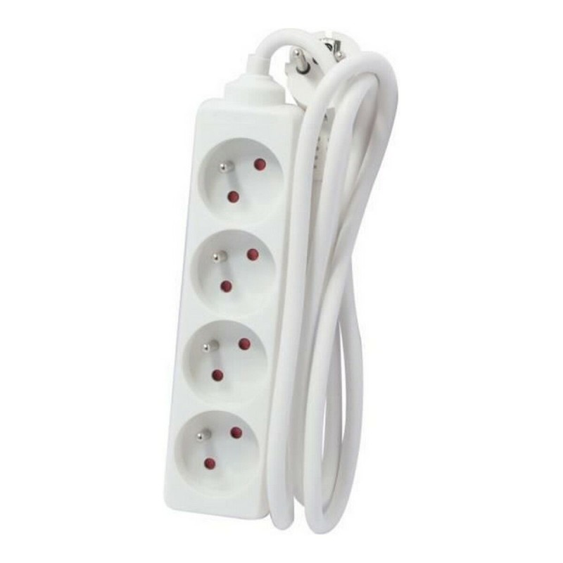 Multipresa con 4 Prese senza Interruttore Chacon Bianco 230 V Multipresa con 4 Prese senza Interruttore Chacon Bianco 230 V