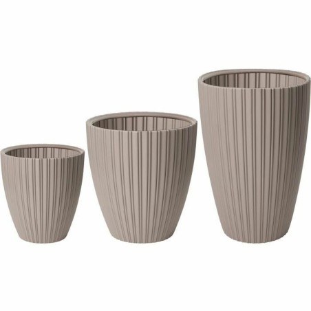 Vaso Garden ID Fancy Marrone Taupé Polietilene 40 x 58 cm