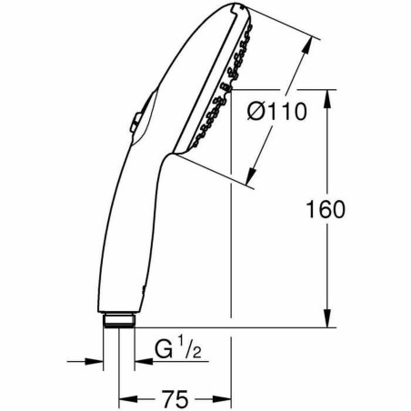 Soffione Grohe ABS Plastica