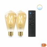 Lampadina Intelligente Wiz ST64 E27 50 W Multicolore Dorato 7 W 640 lm (2 Unità)