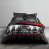 Set di Lenzuola TODAY Nero Rosso 140 x 200 cm