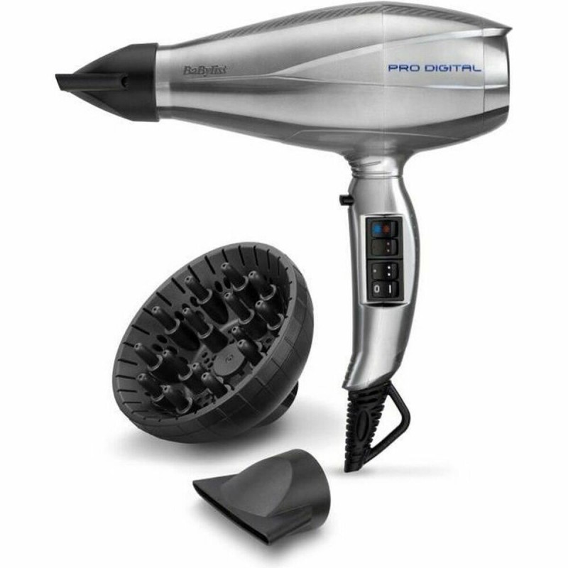 Phon Babyliss Pro Digital 6000E 2200 W 2200 W Argentato Phon Babyliss Pro Digital 6000E 2200 W 2200 W Argentato