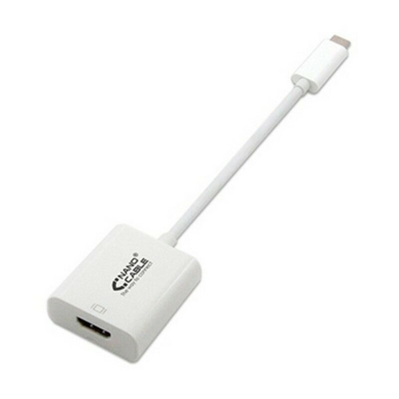 Adattatore USB-C con HDMI NANOCABLE 10.16.4102 15 cm Bianco Adattatore USB-C con HDMI NANOCABLE 10.16.4102 15 cm Bianco