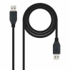 Cavo USB 3.0 A con USB A NANOCABLE 10.01.1002-BK Nero 2 m