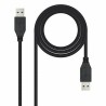 Cavo USB 3.0 A con USB A NANOCABLE 10.01.1002-BK Nero 2 m