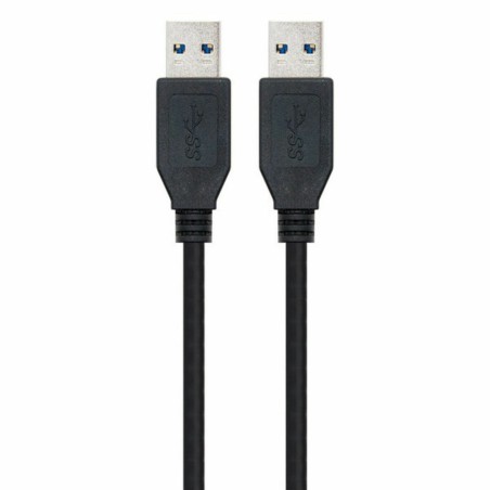 Cavo USB 3.0 A con USB A NANOCABLE 10.01.1002-BK Nero 2 m