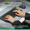 Tastiera Wireless Logitech Pop Icon Keys Grigio scuro AZERTY