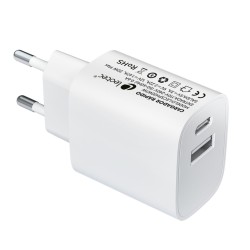 Caricabatterie da Parete LEOTEC LECSPH20W2W Bianco 20 W