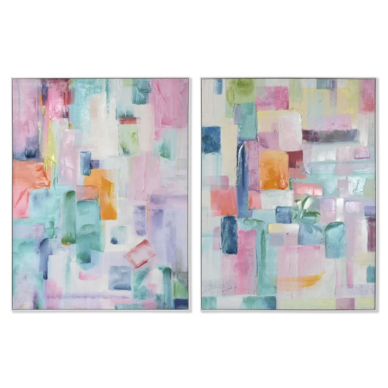 Quadro Home ESPRIT Astratto Città 90 x 3,5 x 120 cm (2 Unità) Quadro Home ESPRIT Astratto Città 90 x 3,5 x 120 cm (2 Unità)