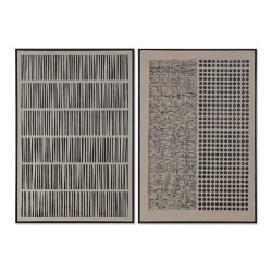 Quadro Home ESPRIT Marrone Nero Moderno Città 83 x 4 x 123 cm (2 Unità)