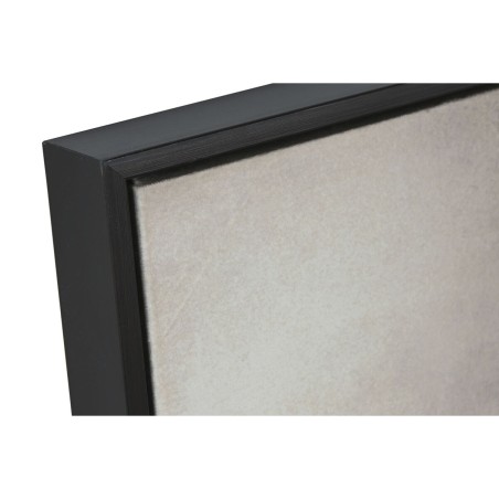Quadro Home ESPRIT Nero Beige Dorato Velluto Cappello Moderno (2 Unità)