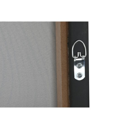Quadro Home ESPRIT Nero Beige Dorato Velluto Cappello Moderno (2 Unità)