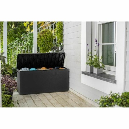 Cassapanca da esterno Keter Emily Grigio scuro Resina Plastica (118 x 45 x 58 cm)