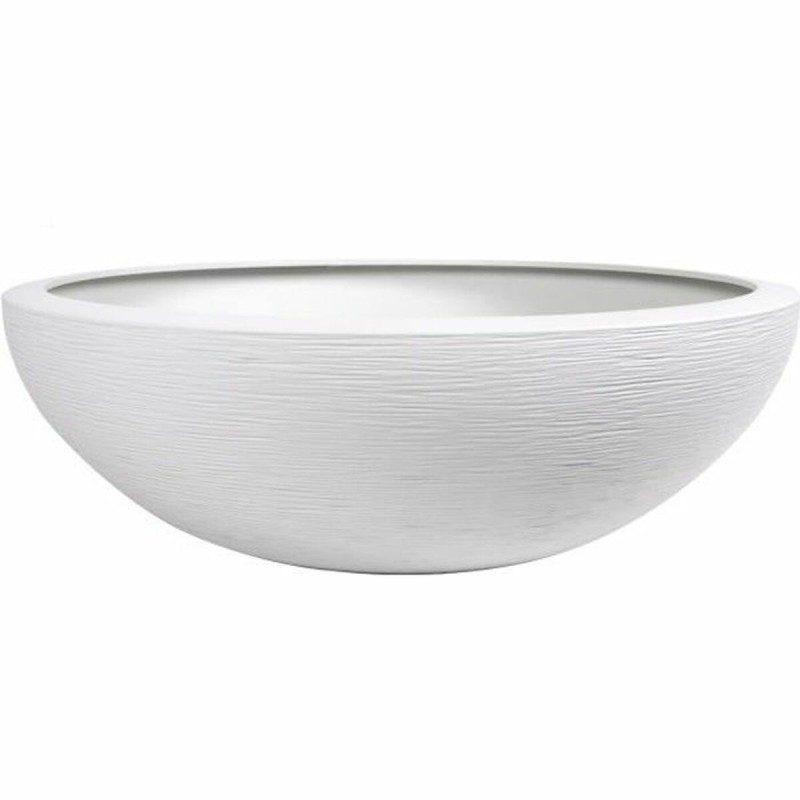 Vaso EDA Ø 59 cm Bianco Plastica Rotondo Vaso EDA Ø 59 cm Bianco Plastica Rotondo
