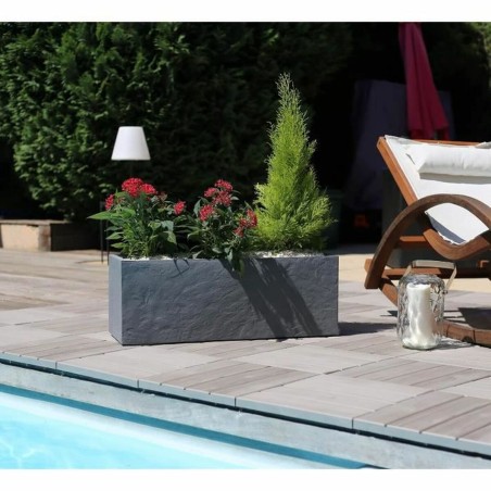 Vaso EDA Grigio polipropilene 79,5 x 29,5 x 29,5 cm
