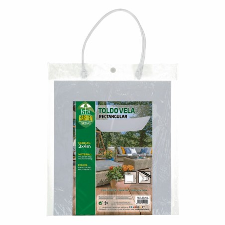 Vele parasole Aktive Triangolare Bianco 300 x 0,5 x 400 cm (4 Unità)