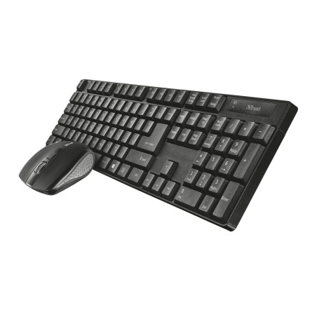 Tastiera e Mouse Trust Qoby Nero QWERTY 4 Pezzi