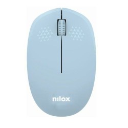 Mouse Ottico Wireless Nilox Azzurro Nero 1000 dpi