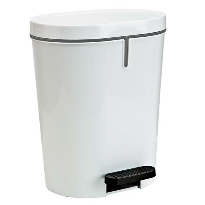 Cestino a pedale Denox Bianco Rettangolare 25 L Cestino a pedale Denox Bianco Rettangolare 25 L