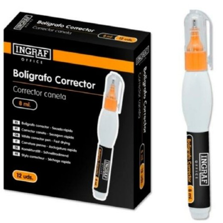 Correttore a Penna Ingraf 8 ml (12 Unità)