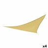 Vela parasole Aktive Crema 500 x 0,3 x 500 cm Triangolare (4 Unità)