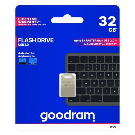 Pendrive GoodRam Executive Grigio Argentato 32 GB