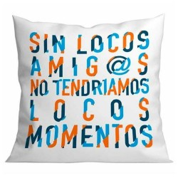 Cuscino Roymart SIN LOCOS AMIGOS Bianco 40 x 40 cm