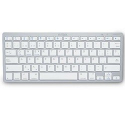 Tastiera Nilox NXKB01S Bianco Qwerty in Spagnolo