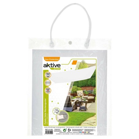 Vele parasole Aktive Triangolare Bianco 300 x 400 cm (4 Unità)