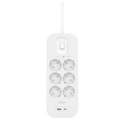Multipresa 6 Prese con Interruttore Belkin Connect SRB002VF2M Bianco