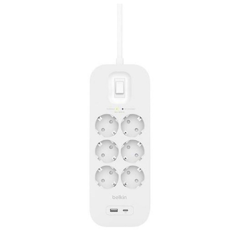 Multipresa 6 Prese con Interruttore Belkin Connect SRB002VF2M Bianco