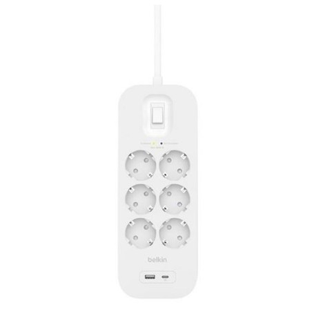 Multipresa 6 Prese con Interruttore Belkin Connect SRB002VF2M Bianco