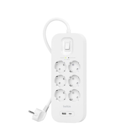 Multipresa 6 Prese con Interruttore Belkin Connect SRB002VF2M Bianco