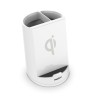 Caricabatterie senza fili con Supporto per Cellulari MiniBatt PowerCUP Portapenne Bianco