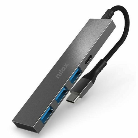 Hub USB Nilox Hubs USB-C x 4 Nero