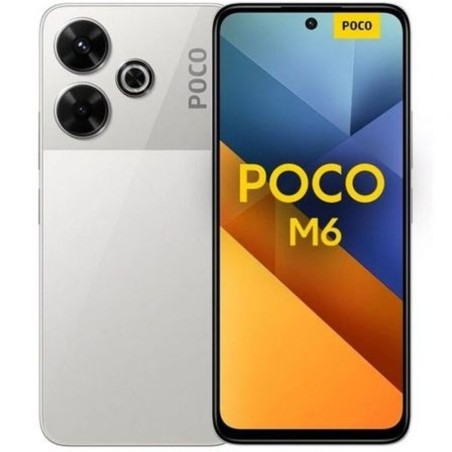 Smartphone Xiaomi Poco M6 Octa Core 6 GB RAM 128 GB Argentato 6,79"