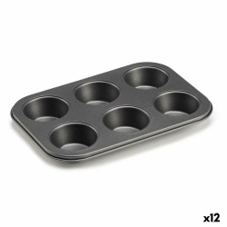 Stampo da Forno Kinvara CK73973 Grigio scuro 18,7 x 3,5 x 26,5 cm (6 Pezzi) (12 Unità)