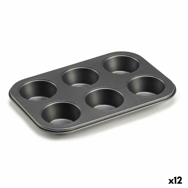 Stampo da Forno Kinvara CK73973 Grigio scuro 18,7 x 3,5 x 26,5 cm (6 Pezzi) (12 Unità) Stampo da Forno Kinvara CK73973 Grigio scuro 18,7 x 3,5 x 26,5 cm (6 Pezzi) (12 Unità)