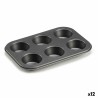 Stampo da Forno Kinvara CK73973 Grigio scuro 18,7 x 3,5 x 26,5 cm (6 Pezzi) (12 Unità)