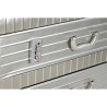 Cassettiera Home ESPRIT Argentato Metallo Legno MDF Vintage 80 x 39 x 82 cm