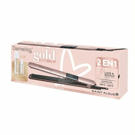 Piastra per Capelli Saint-Algue Demeliss Gold Love 25 x 120 mm 2 in 1