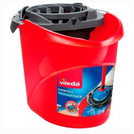 Secchio per Pavimenti Vileda Rosso 10 L (5 Unità)