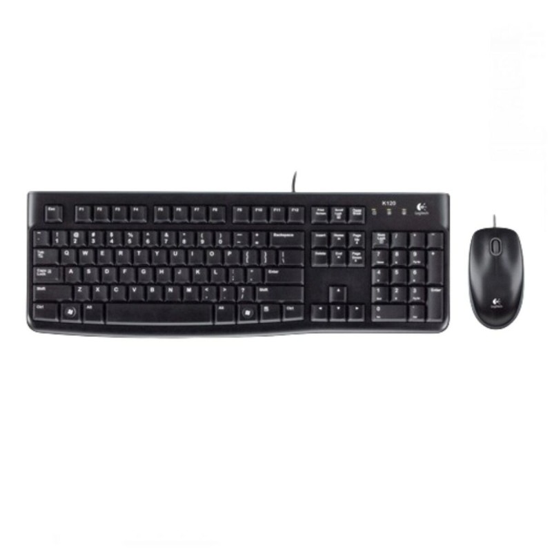 Tastiera Logitech Desktop MK120 Nero Francese AZERTY AZERTY Tastiera Logitech Desktop MK120 Nero Francese AZERTY AZERTY