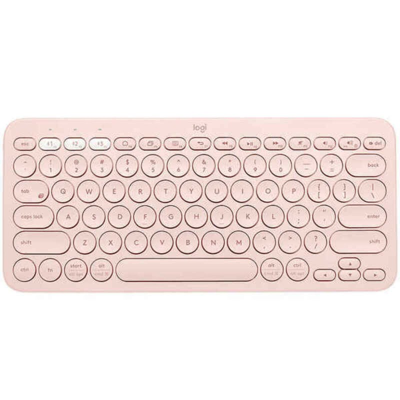 Tastiera Wireless Logitech K380 Rosa Qwerty in Spagnolo Tastiera Wireless Logitech K380 Rosa Qwerty in Spagnolo