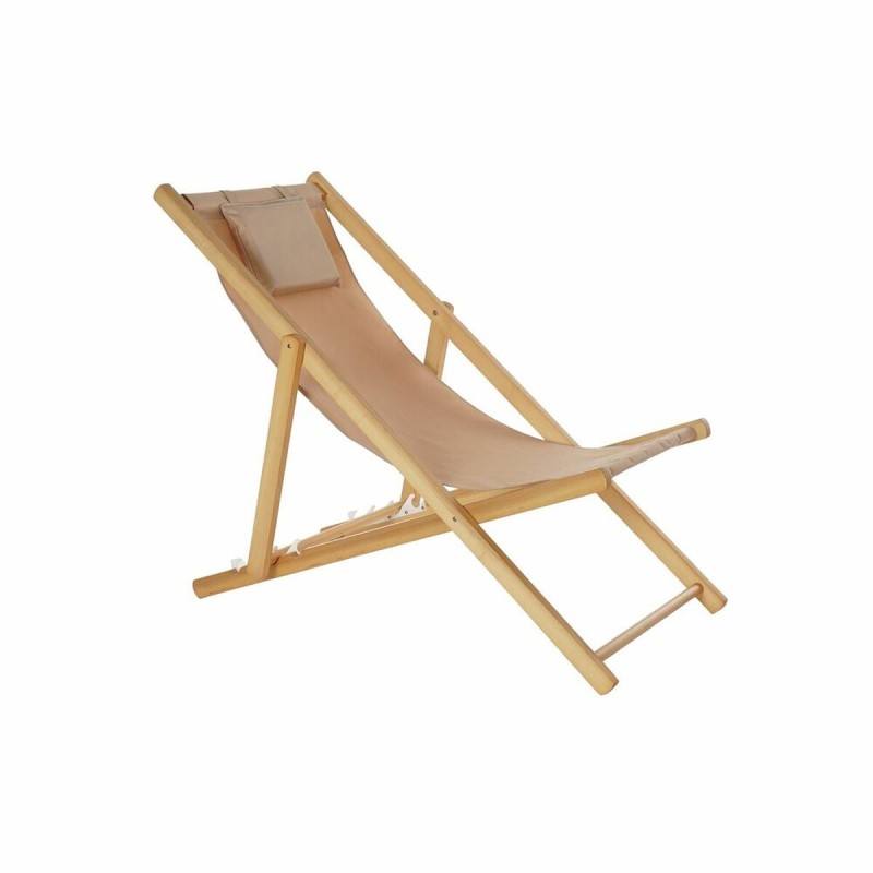Lettino DKD Home Decor Marrone Naturale Poliestere MDF (57,5 x 113 x 77 cm) Lettino DKD Home Decor Marrone Naturale Poliestere MDF (57,5 x 113 x 77 cm)