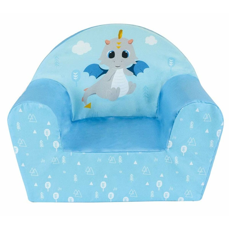 Poltrona Fun House LEON LE DRAGON Azzurro Schiuma 42 x 52 x 33 cm Poltrona Fun House LEON LE DRAGON Azzurro Schiuma 42 x 52 x 33 cm
